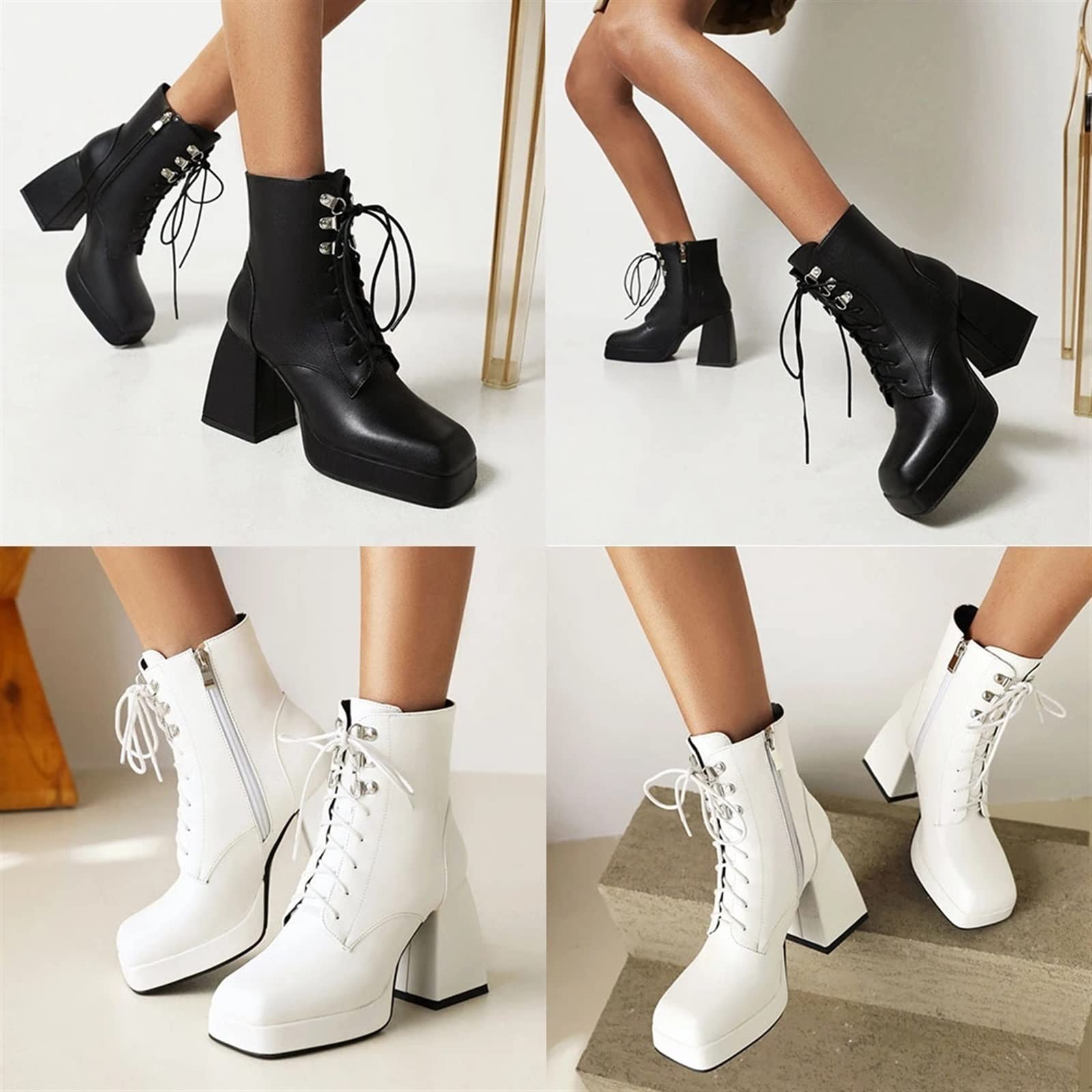 Amazon.com: ZHTAISOU Boots Women's Platform Ankle Boots, Platform